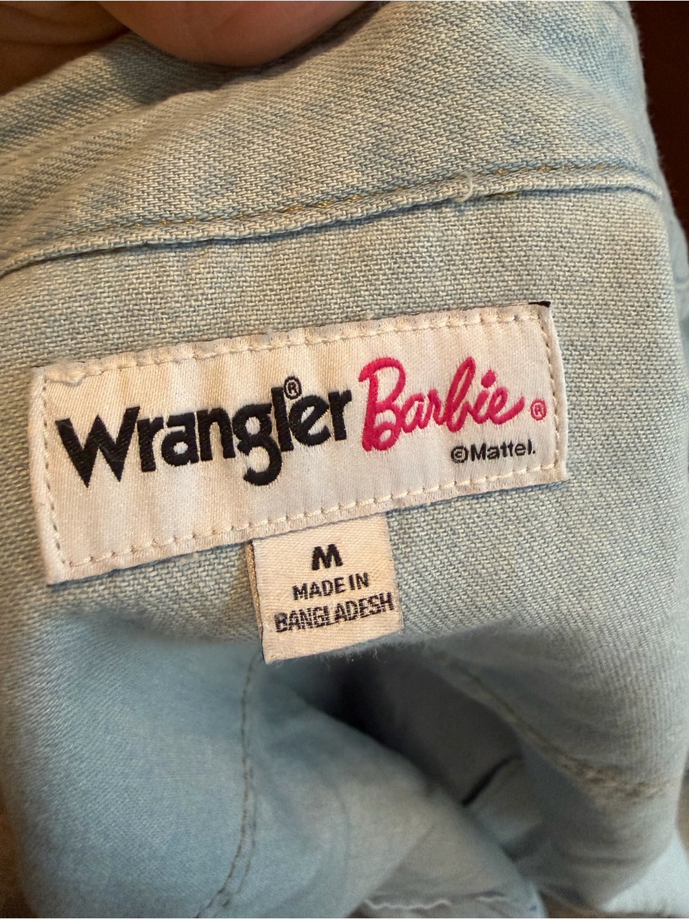 Wrangler Barbie Embroidered Denim Shirt - Picture 6 of 9